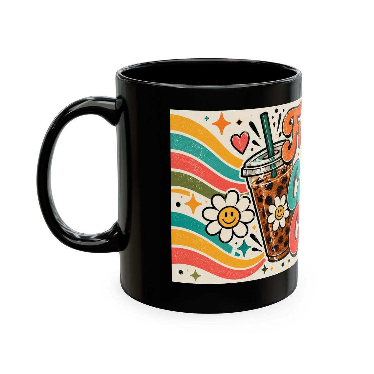 Fueled by Caffeine and Chaos Traditional Ceramic Mug for Teachers, Leaders, Chaos Coordinators