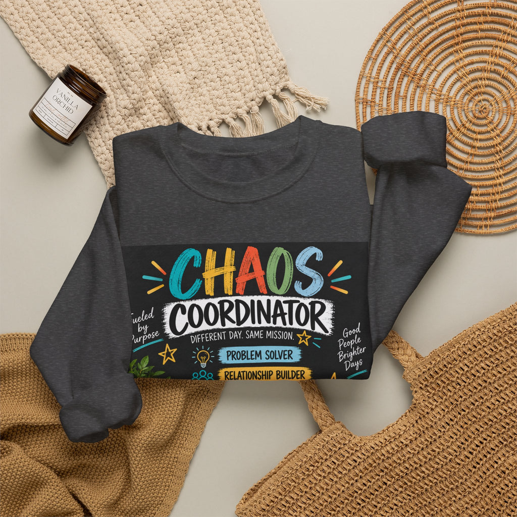 Chaos Coordinator Sweatshirt — Funny Teacher/Parent Gift Crewneck