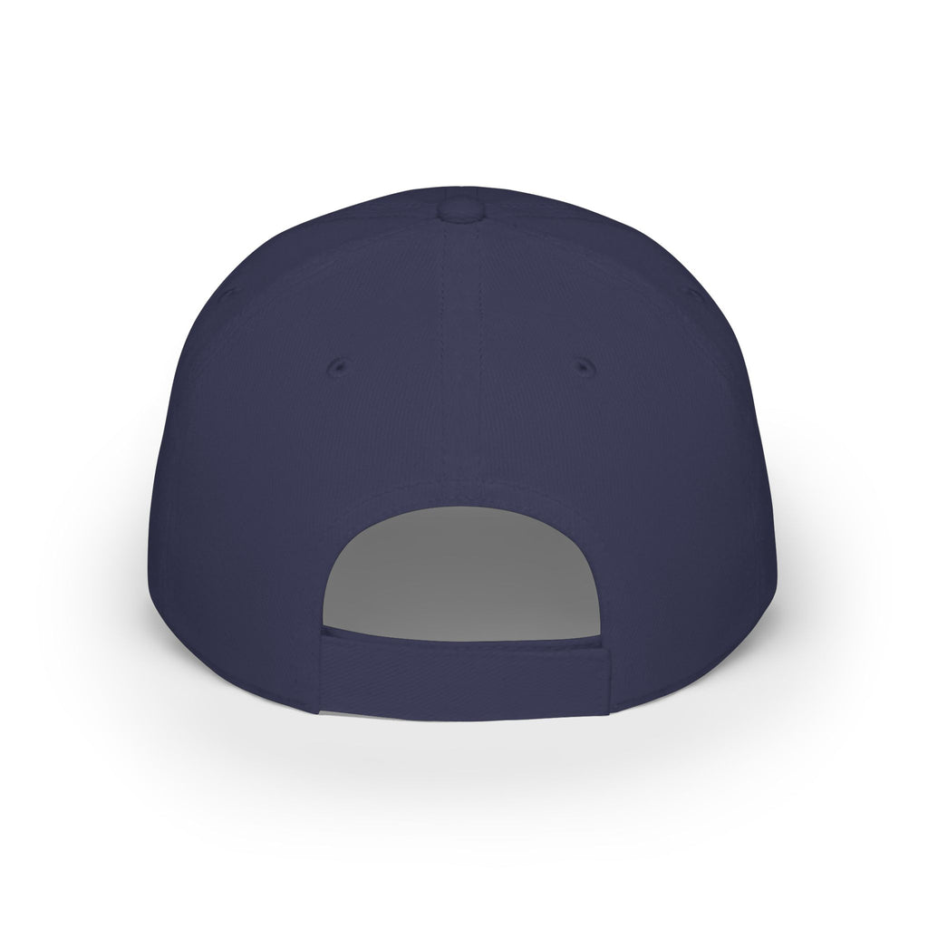 Low Profile Baseball Cap — "Coffee, Kids, Chaos & Hope" Colorful Floral Design