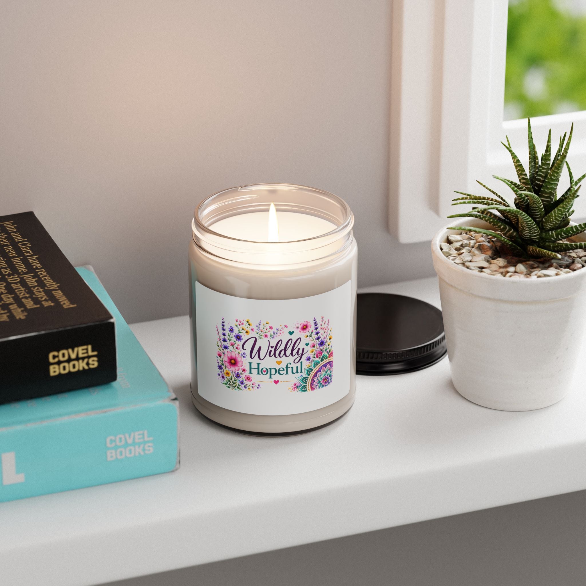 Soy Candle — "Wildly Hopeful" Floral Scented 9oz
