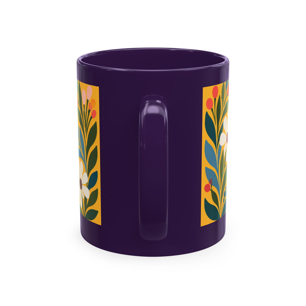 Wildly Hopeful Ceramic Mug – Floral Retro Inspirational Coffee Cup