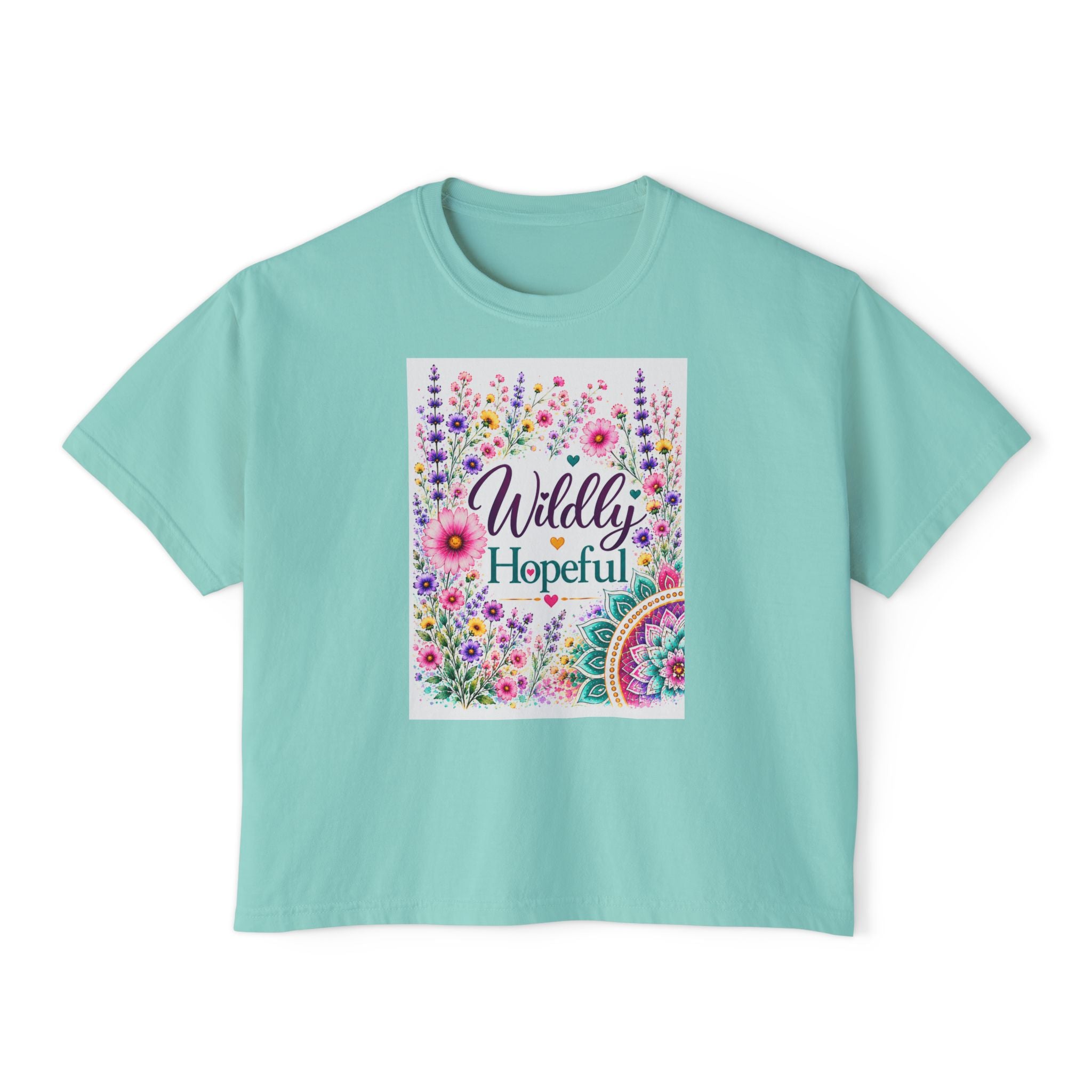 Wildly Hopeful Floral Boxy Tee