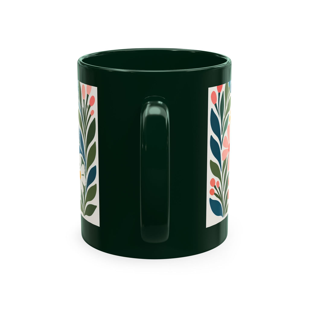 Wildly Hopeful Retro Floral Ceramic Mug — Inspirational Coffee Cup