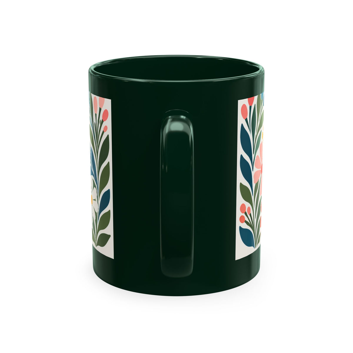 Wildly Hopeful Retro Floral Ceramic Mug — Inspirational Coffee Cup