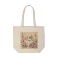 Wildly Hopeful Floral Canvas Tote — Inspirational Eco Shopping Bag