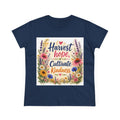 Women’s Tee - "Harvest Hope, Cultivate Kindness" Floral Inspirational Shirt