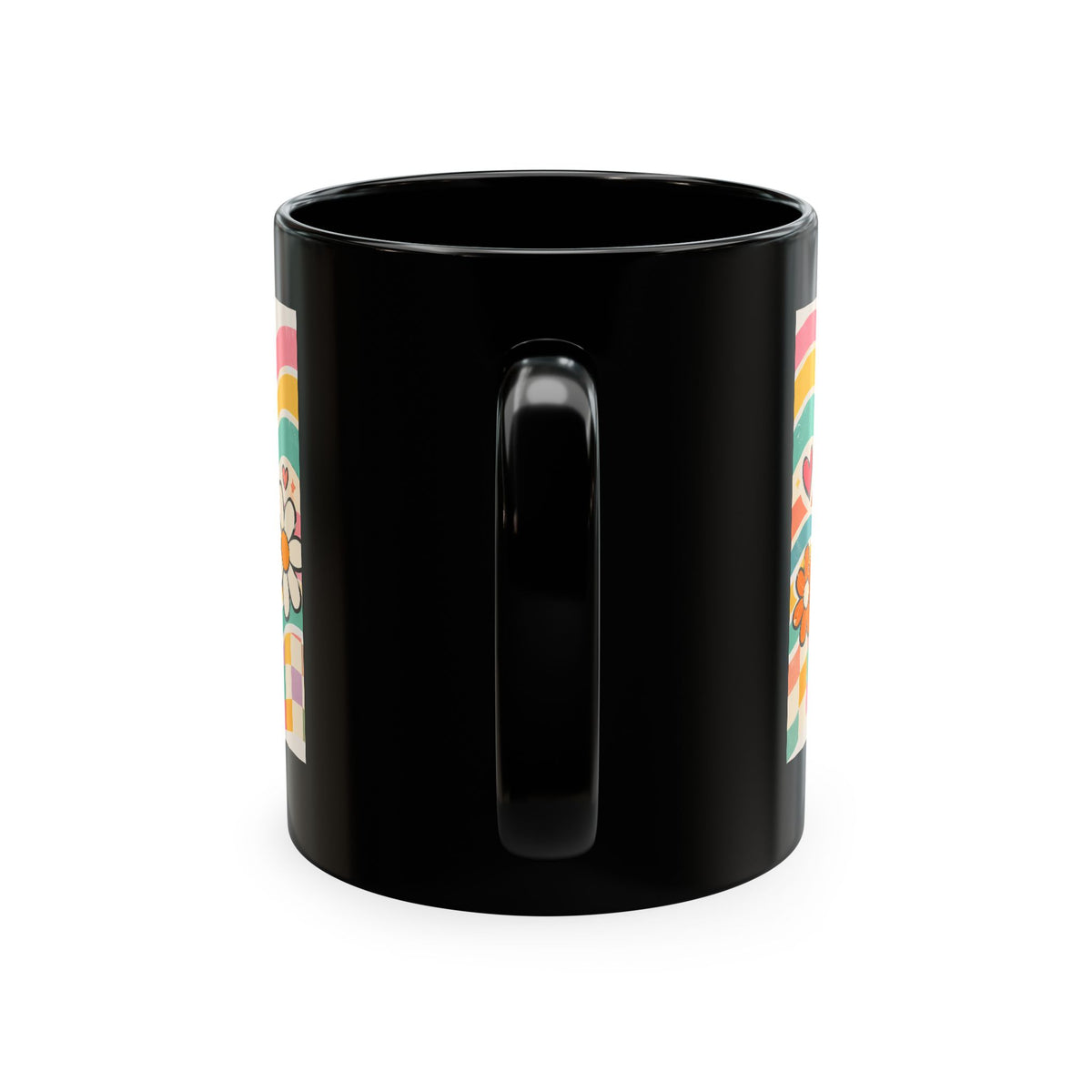 Coffee Kids Chaos & Hope Ceramic Mug — Retro Floral Teacher/Counselor/School Staff/Mom Coffee Cup