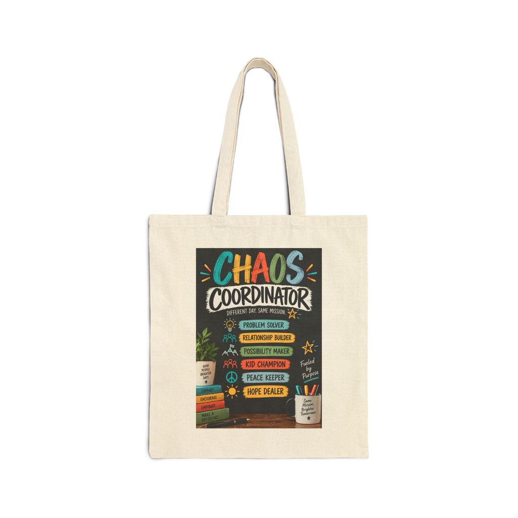 Chaos Coordinator Tote Bag — Funny Teacher/Office Gift Canvas Tote