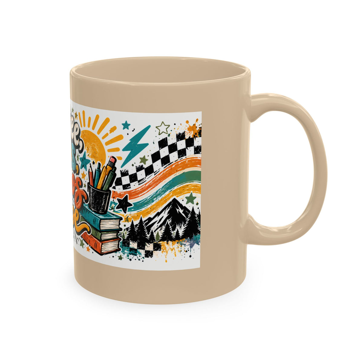 Coffee, Kids, Chaos & Hope Ceramic Mug — Funny Dad/Parent/Teacher/Counselor Coffee Cup