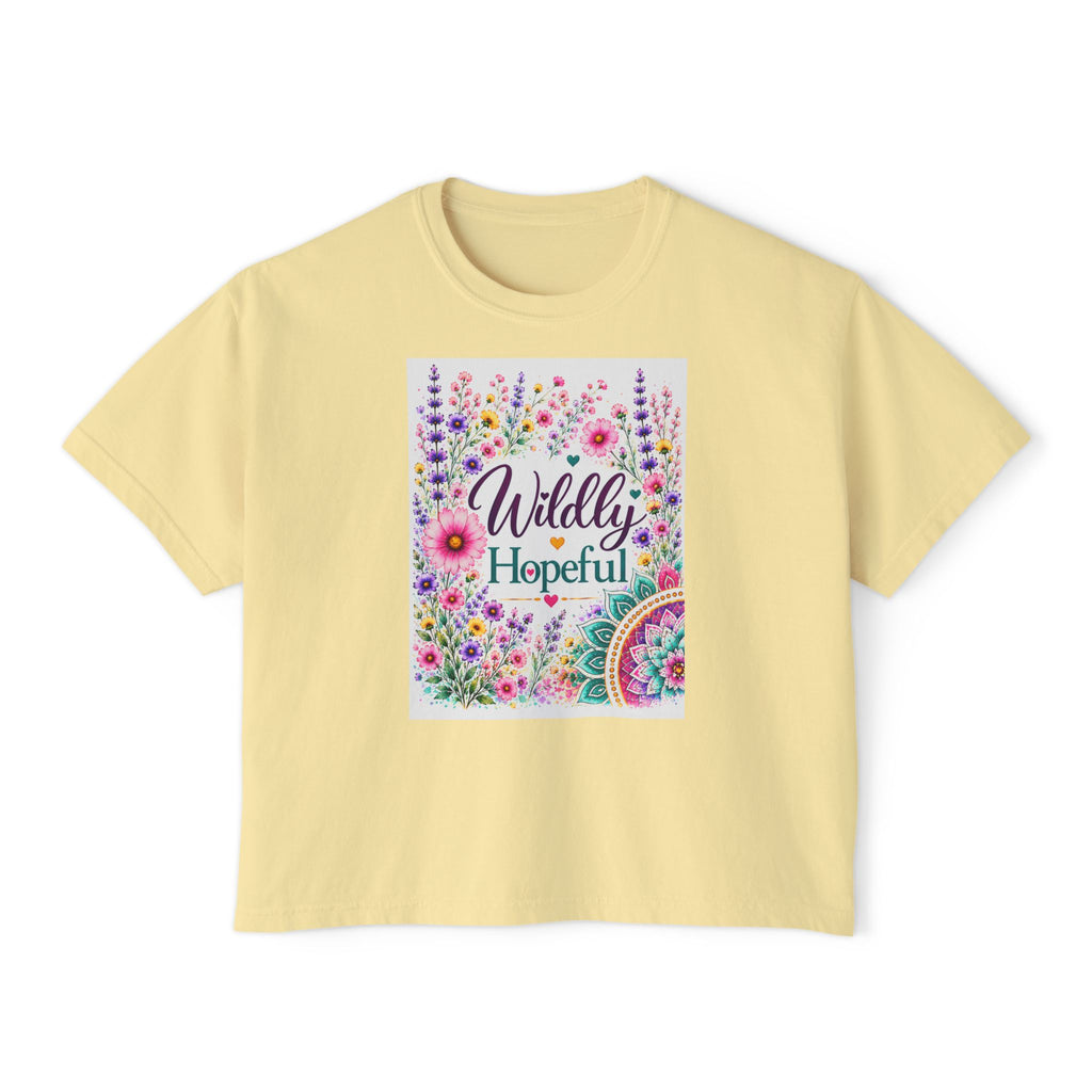 Wildly Hopeful Floral Boxy Tee