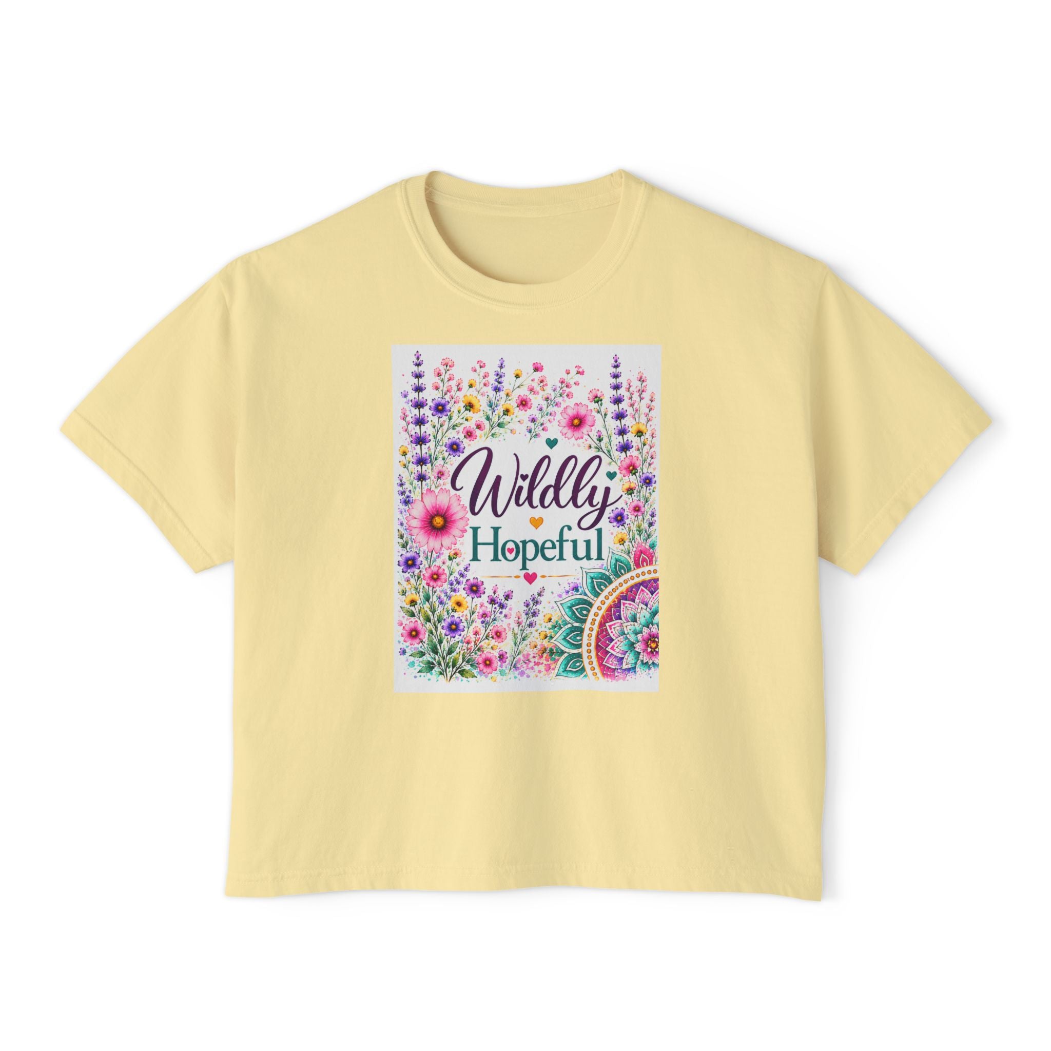 Wildly Hopeful Floral Boxy Tee