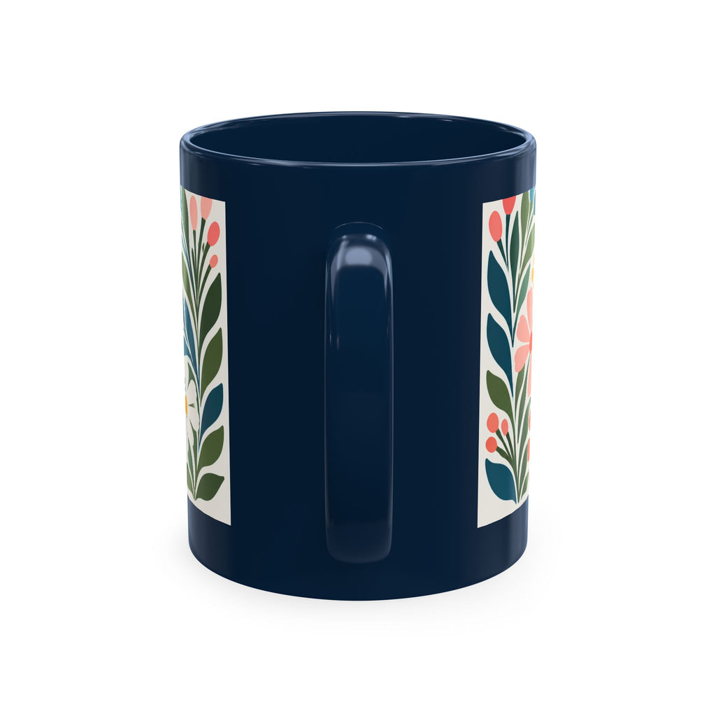 Wildly Hopeful Retro Floral Ceramic Mug — Inspirational Coffee Cup
