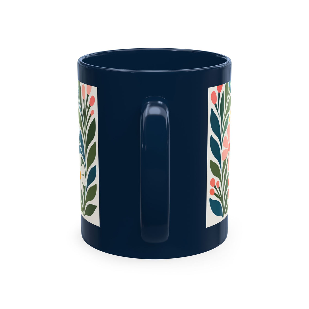 Wildly Hopeful Retro Floral Ceramic Mug — Inspirational Coffee Cup
