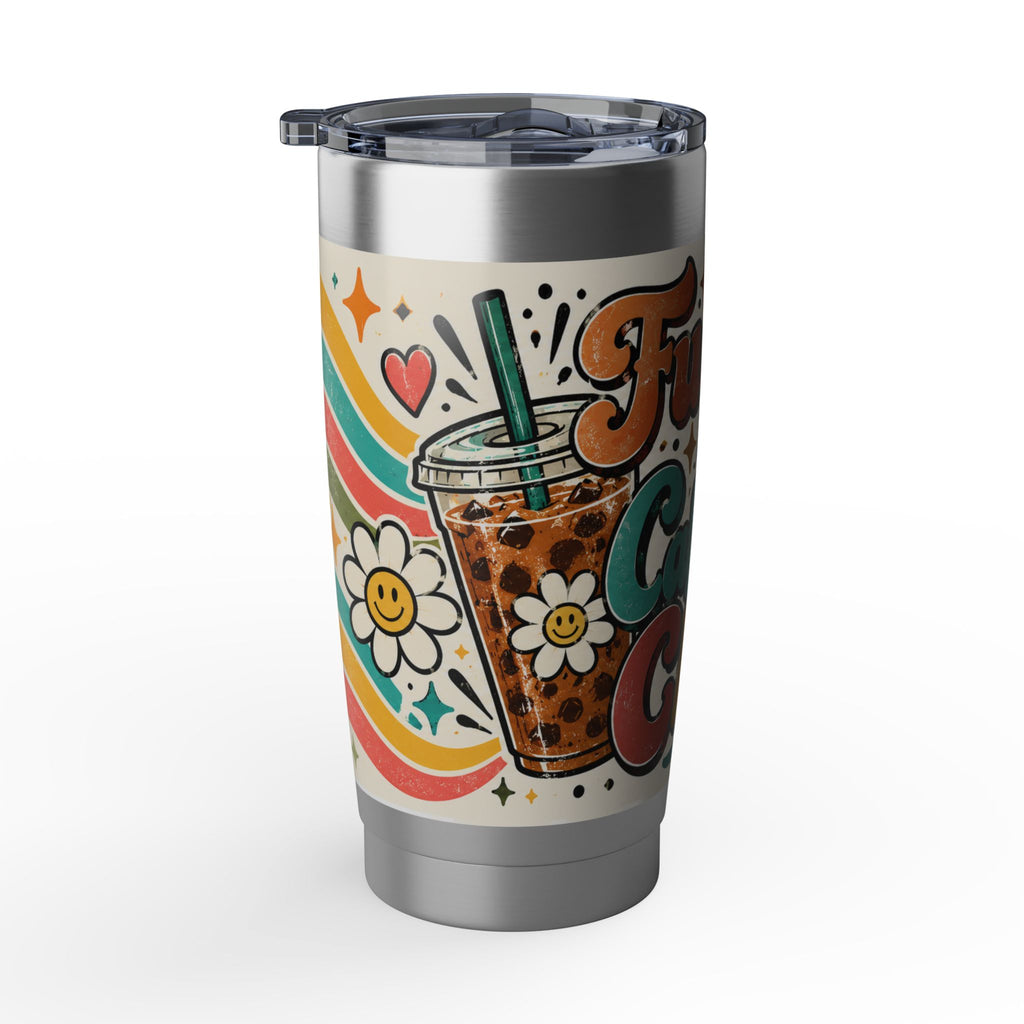 Fueled by Caffeine and Chaos 20oz Tumbler for Teachers, Parents, Leaders, Chaos Coordinators