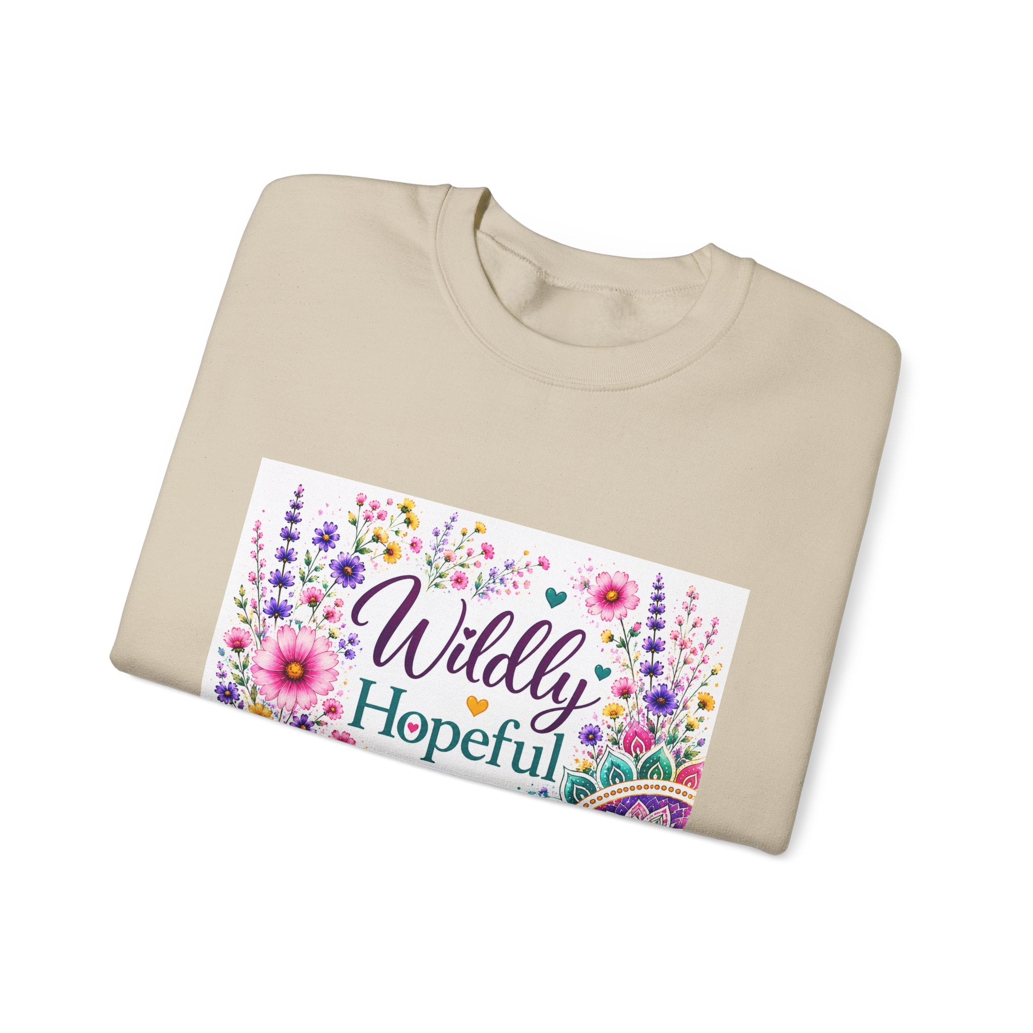 Crewneck Sweatshirt — Wildly Hopeful Floral Graphic