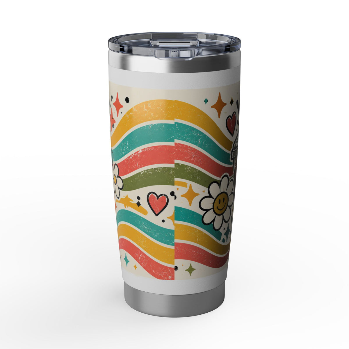 Fueled by Caffeine and Chaos 20oz Tumbler for Teachers, Parents, Leaders, Chaos Coordinators