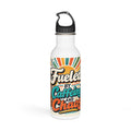 Fueled by Caffeine and Chaos Stainless Steel Water Bottle for Teachers, Dads, School Staff, Parents, All Who Love Their Caffeine