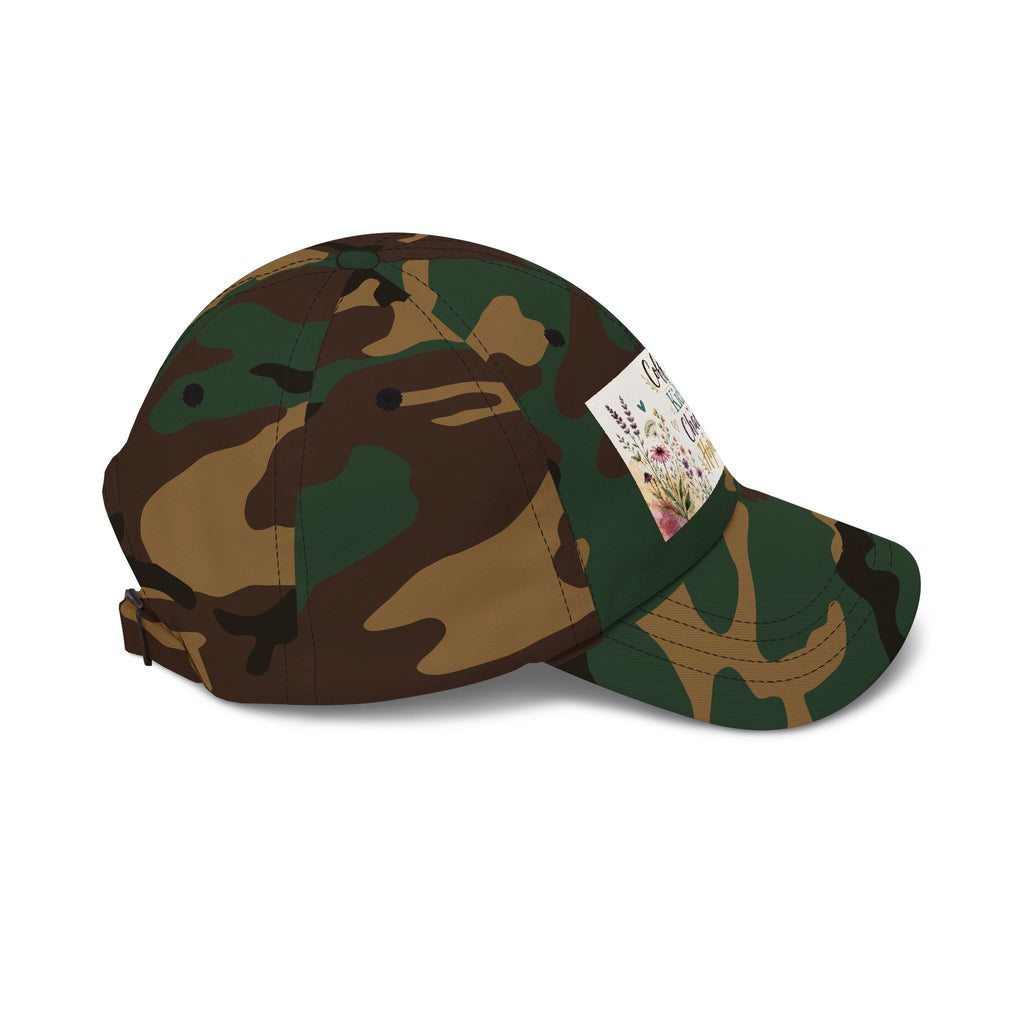 Coffee, Kids, Chaos, Hope Dad Cap — Floral Mom Baseball Hat