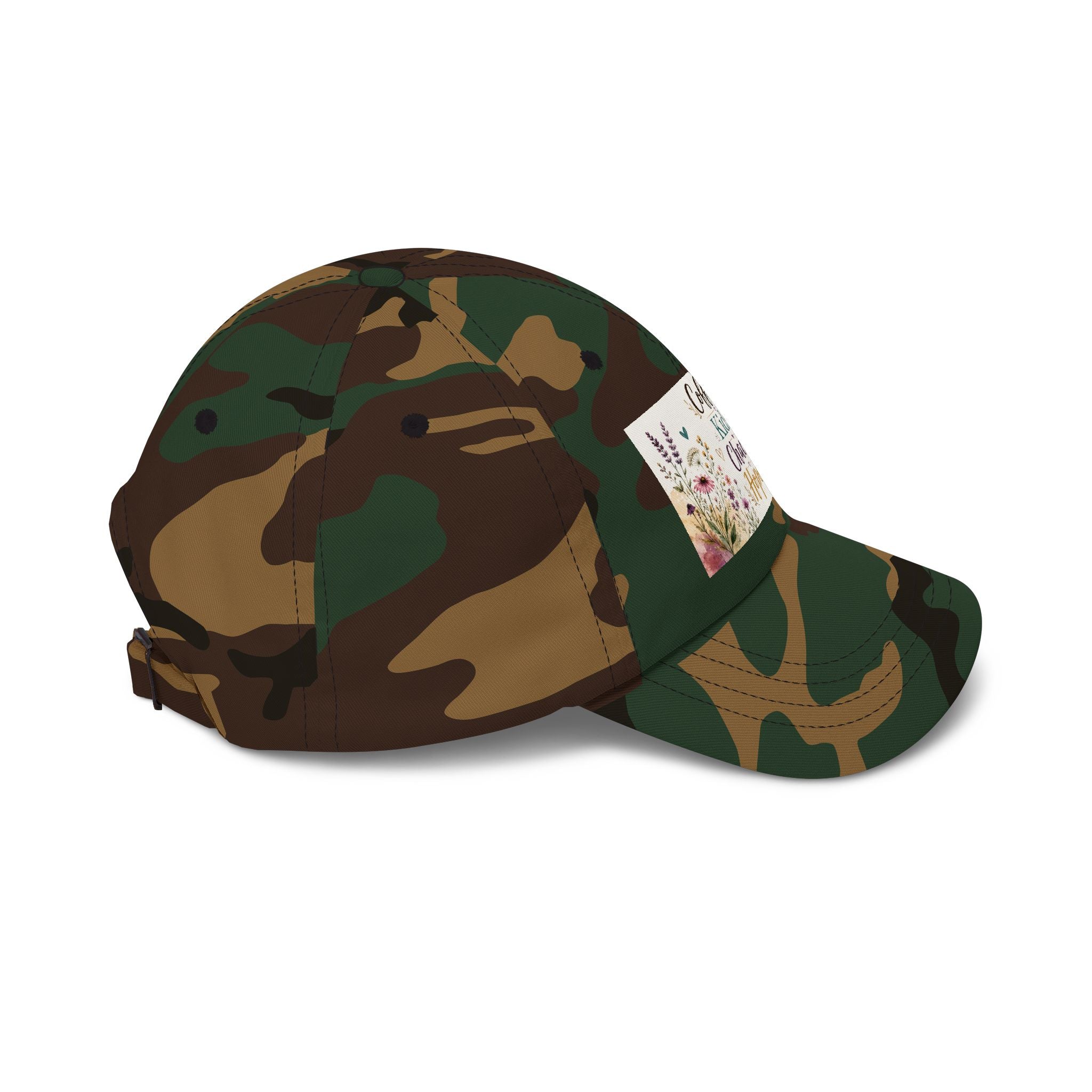 Coffee, Kids, Chaos, Hope Dad Cap — Floral Mom Baseball Hat