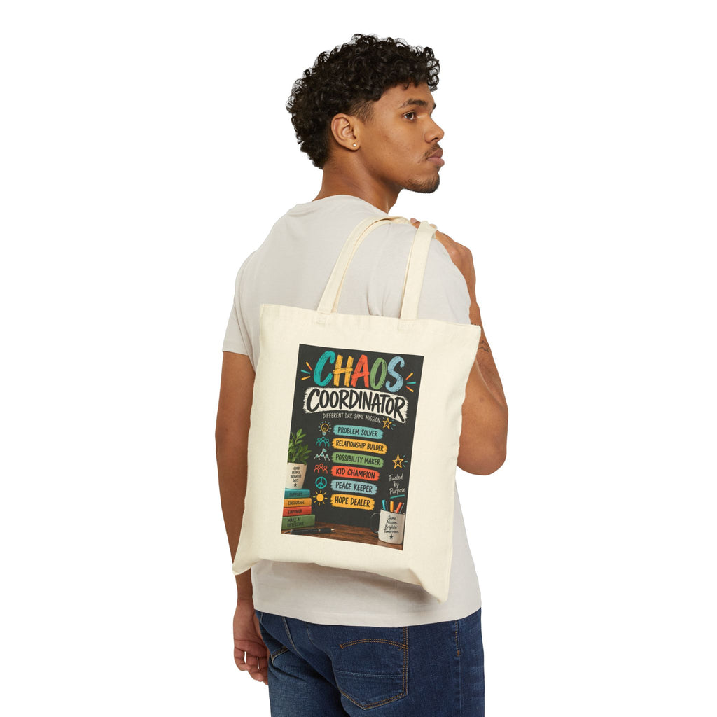 Chaos Coordinator Tote Bag — Funny Teacher/Office Gift Canvas Tote