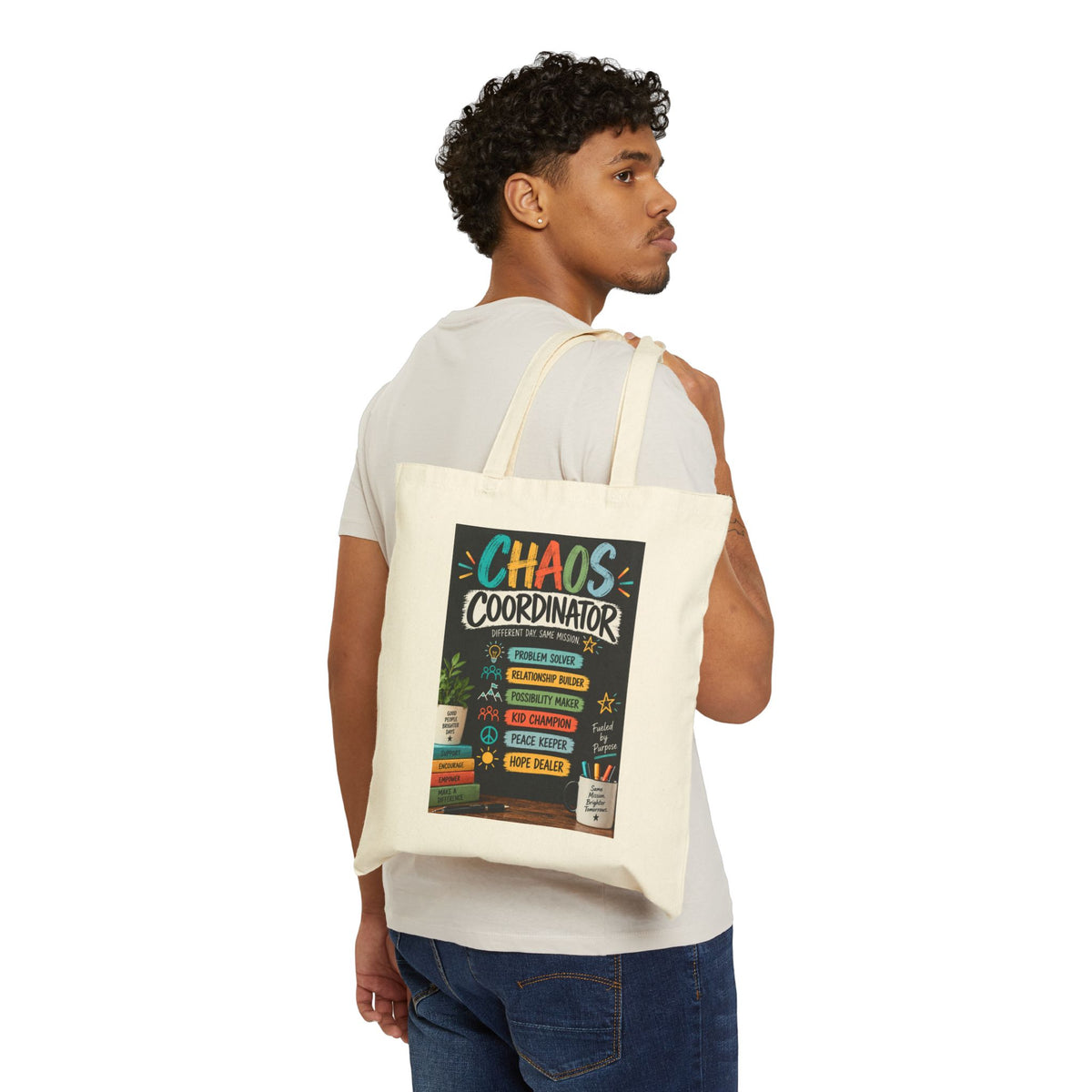 Chaos Coordinator Tote Bag — Funny Teacher/Office Gift Canvas Tote