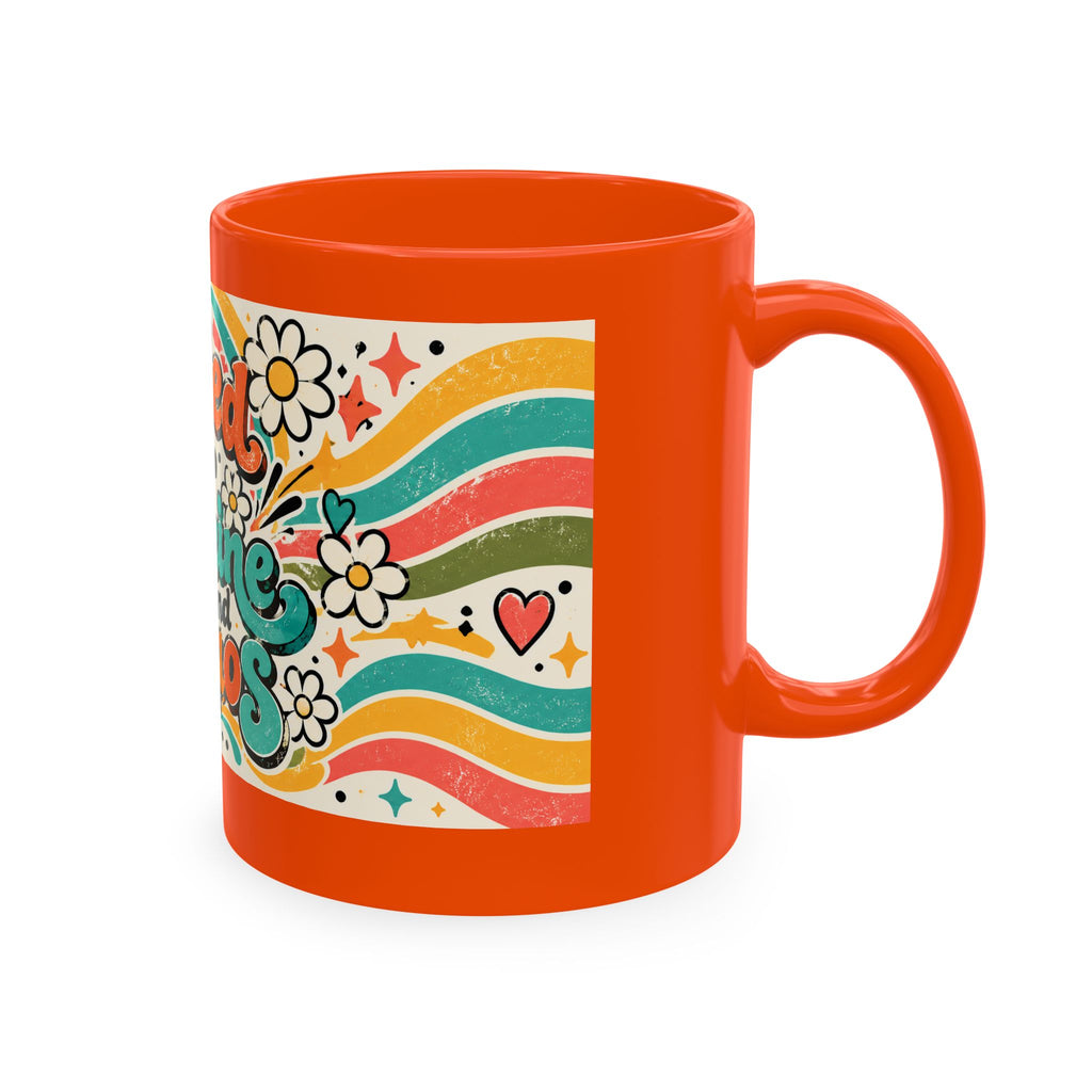 Fueled by Caffeine and Chaos Traditional Ceramic Mug for Teachers, Leaders, Chaos Coordinators