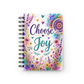 Choose Joy Spiral Journal — Floral Inspirational Notebook for Gratitude & Daily Writing
