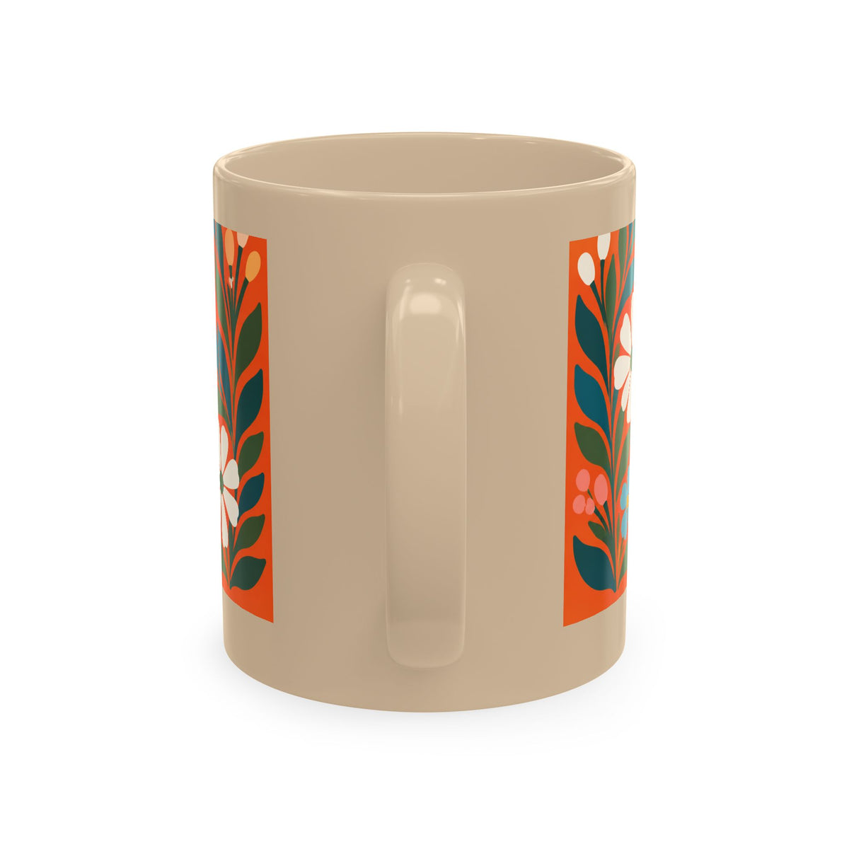 Wildly Hopeful Ceramic Mug — Retro Floral Inspirational Coffee Cup