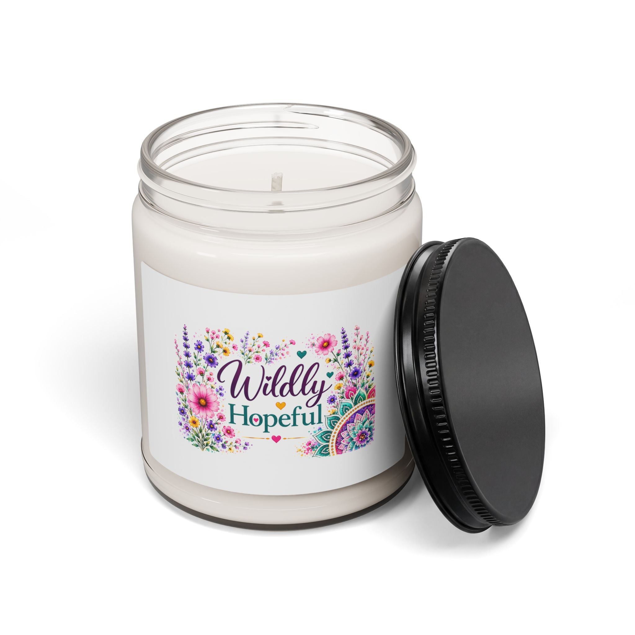 Soy Candle — "Wildly Hopeful" Floral Scented 9oz