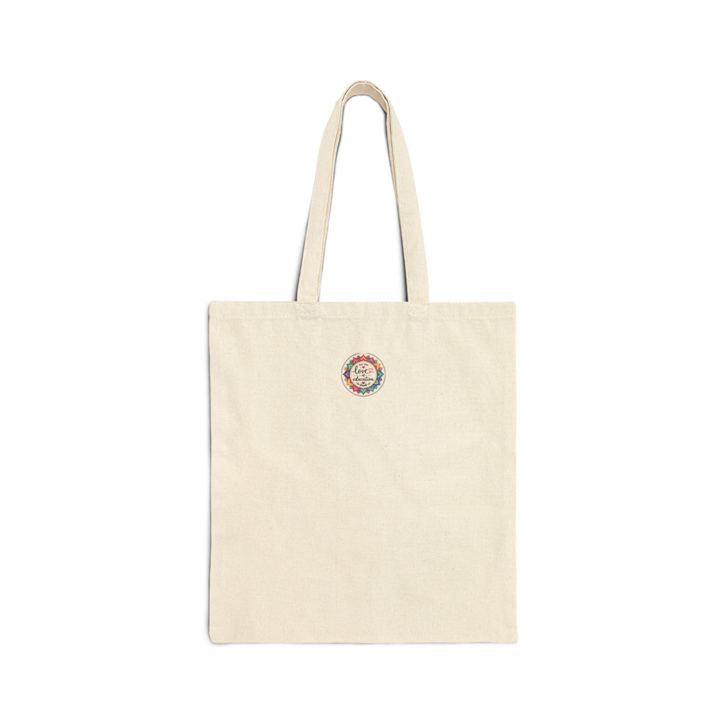 Chaos Coordinator Canvas Tote — Funny Floral Organizer Gift Bag