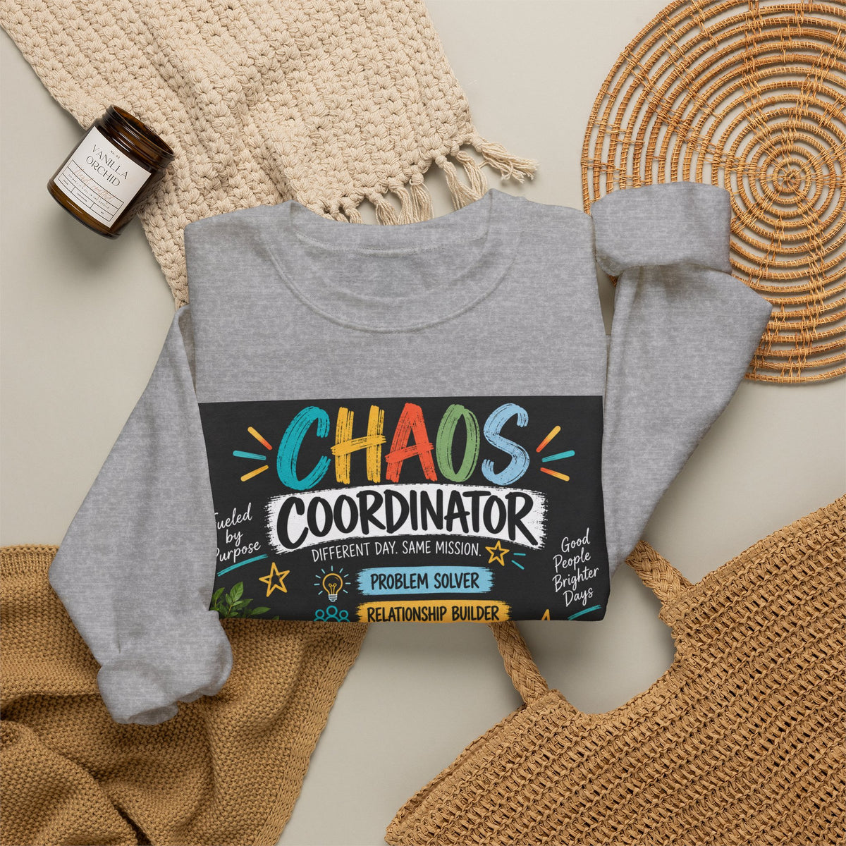 Chaos Coordinator Sweatshirt — Funny Teacher/Parent Gift Crewneck