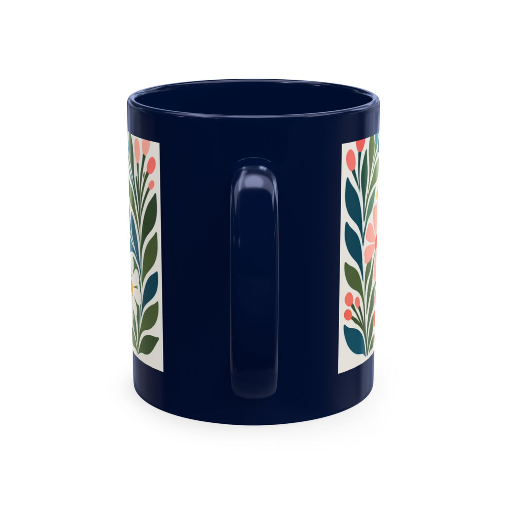 Wildly Hopeful Retro Floral Ceramic Mug — Inspirational Coffee Cup