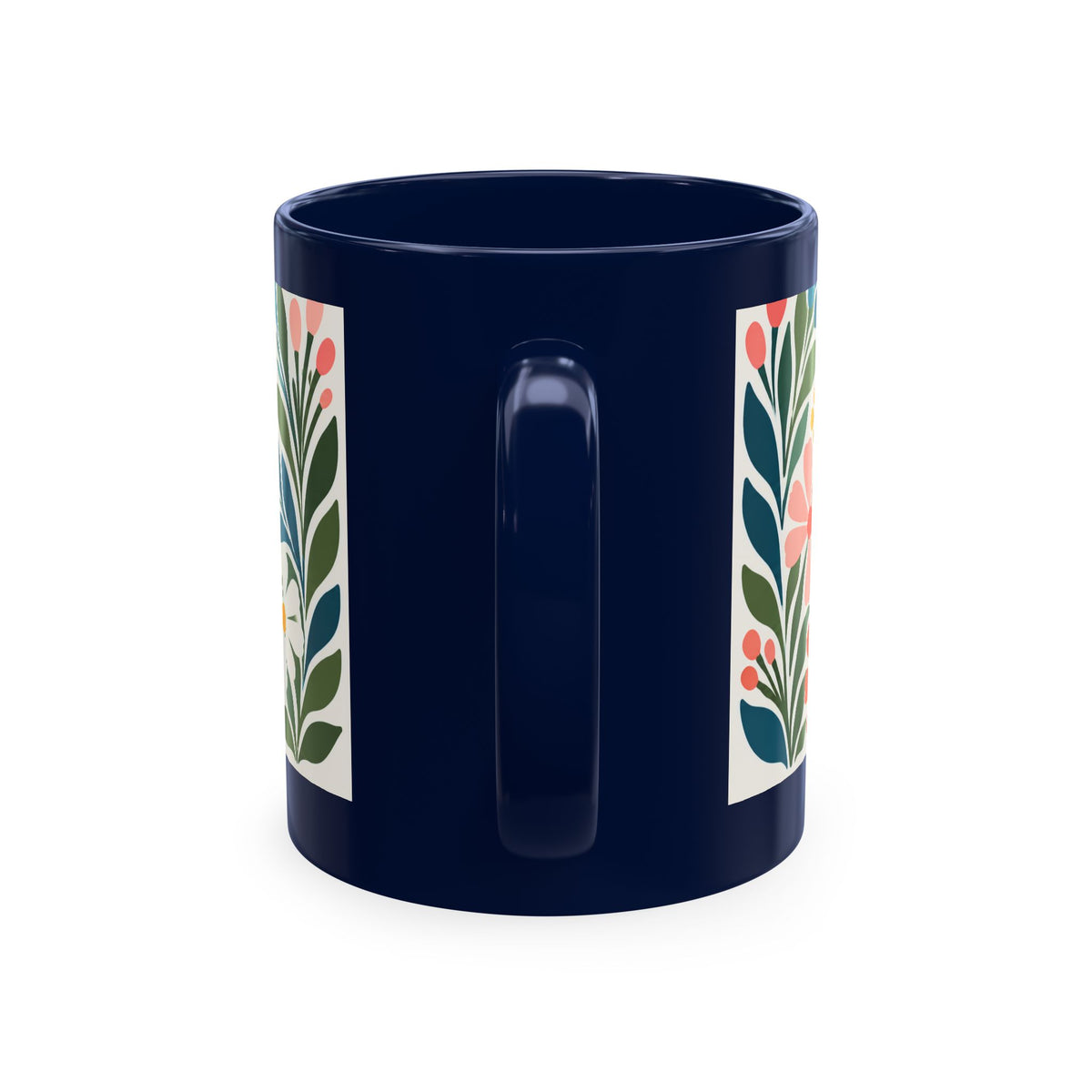 Wildly Hopeful Retro Floral Ceramic Mug — Inspirational Coffee Cup