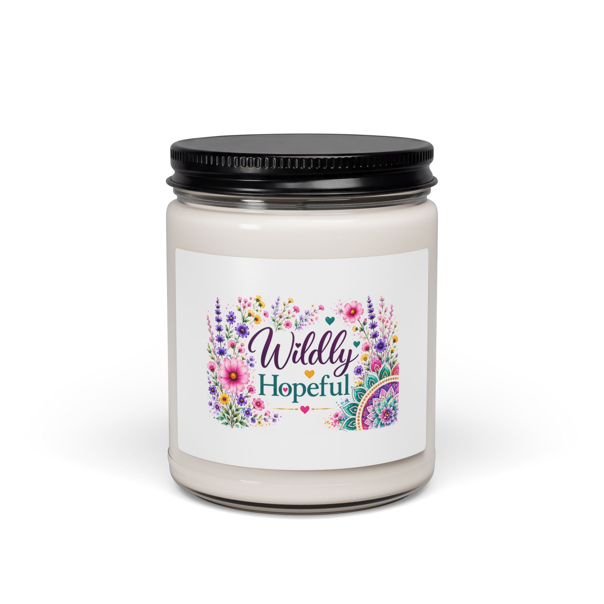 Soy Candle — "Wildly Hopeful" Floral Scented 9oz