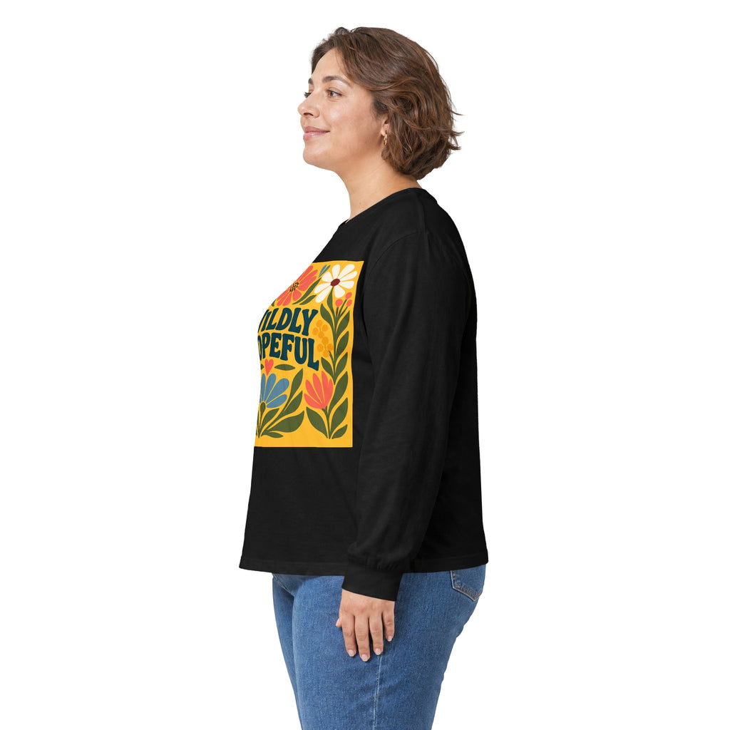 Wildly Hopeful Retro Floral Long Sleeve Tee