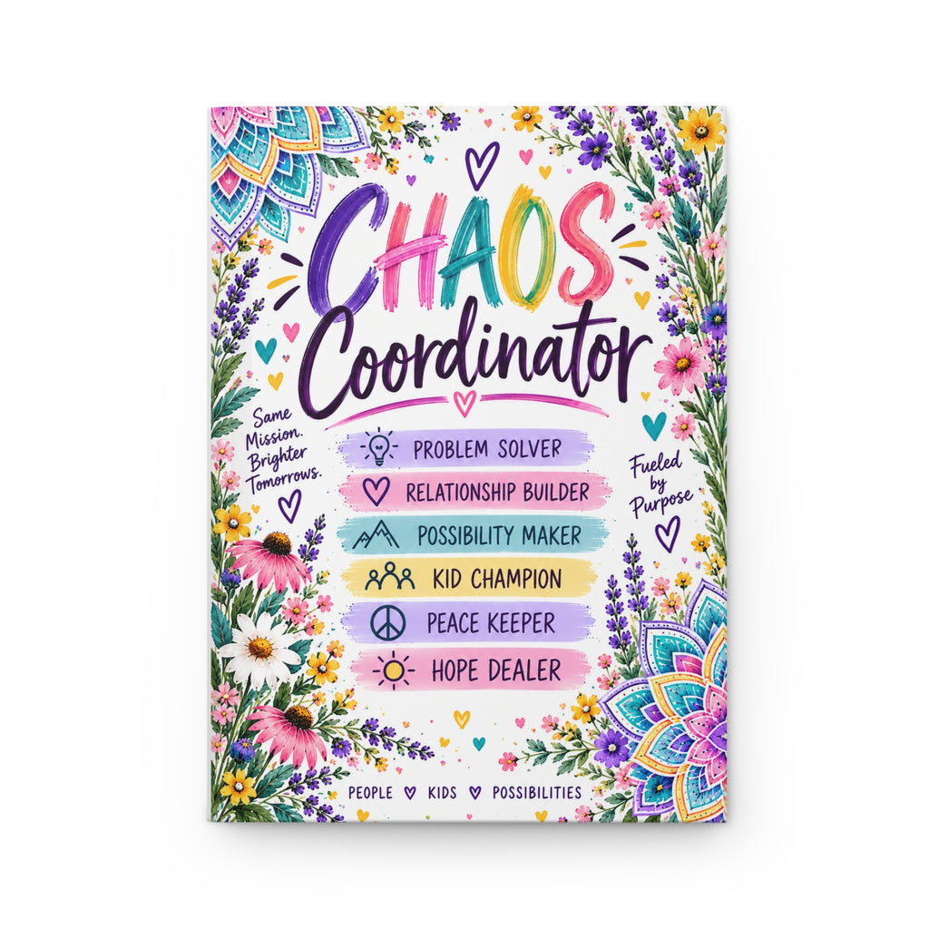 Chaos Coordinator Journal — Inspirational Teacher/Parent Hardcover Notebook