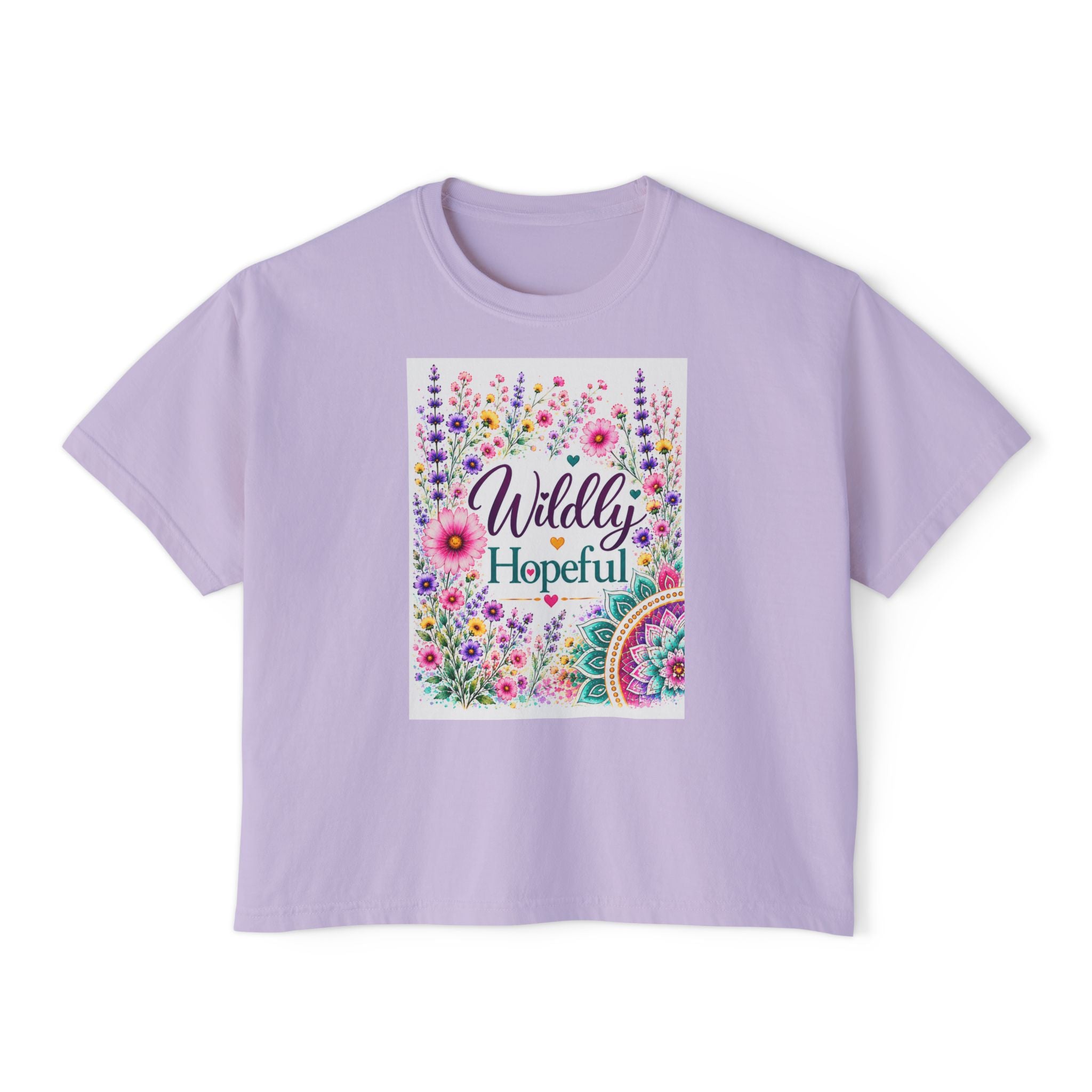 Wildly Hopeful Floral Boxy Tee