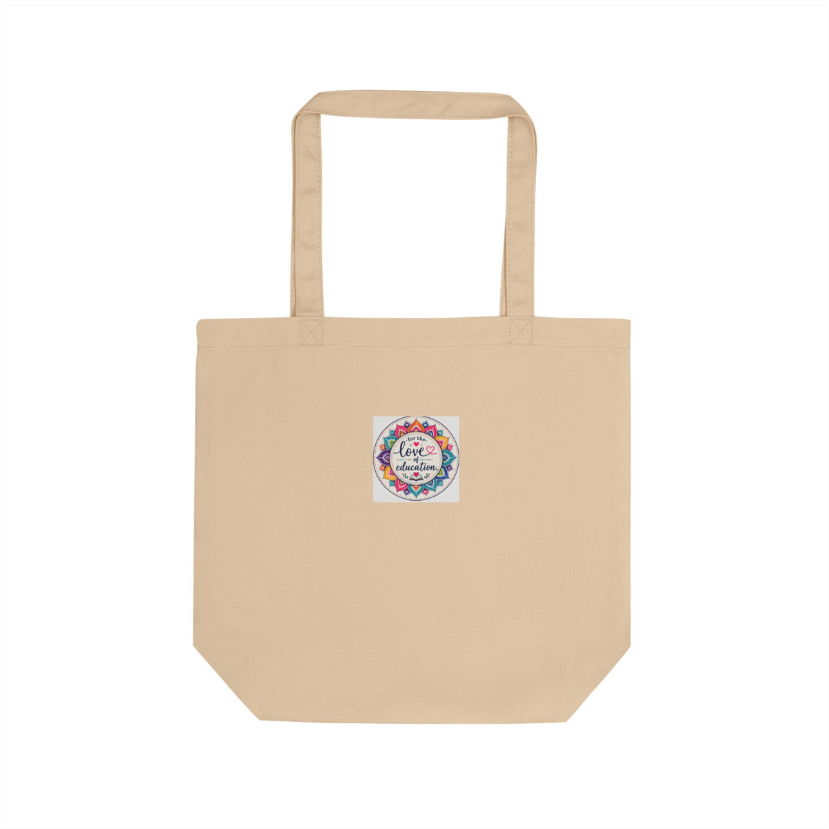 Coffee Kids Chaos & Hope Tote Bag — Retro Floral Eco Canvas Shopper