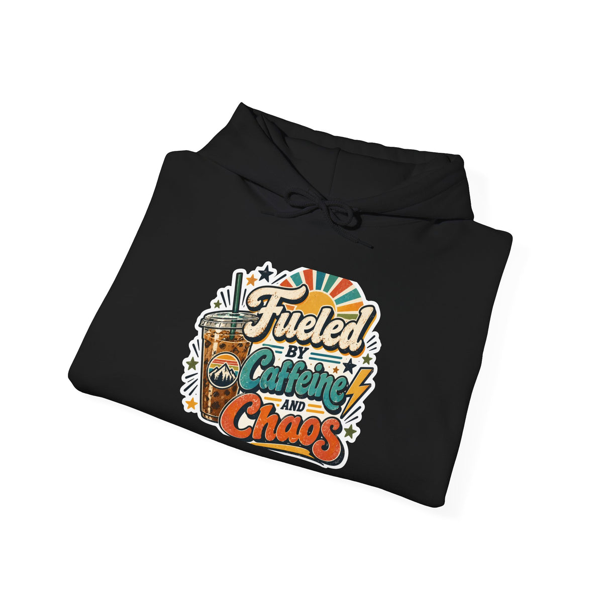 Fueled by Caffeine & Chaos Coffee Lover Unisex Hoodie
