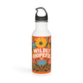 Wildly Hopeful Retro-Floral Stainless Steel Water Bottle