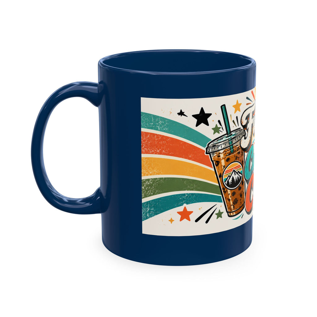 Fueled by Caffeine and Chaos Traditional Ceramic Mug for Coffee lovers, teachers, coaches, counselors, parents