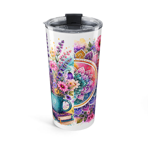 20oz Inspirational Tumbler — "Choose Hope Anyway" Floral Travel Cup