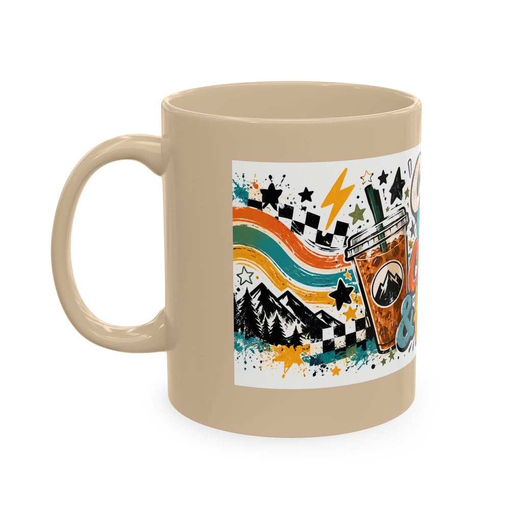 Coffee, Kids, Chaos & Hope Ceramic Mug — Funny Dad/Parent/Teacher/Counselor Coffee Cup