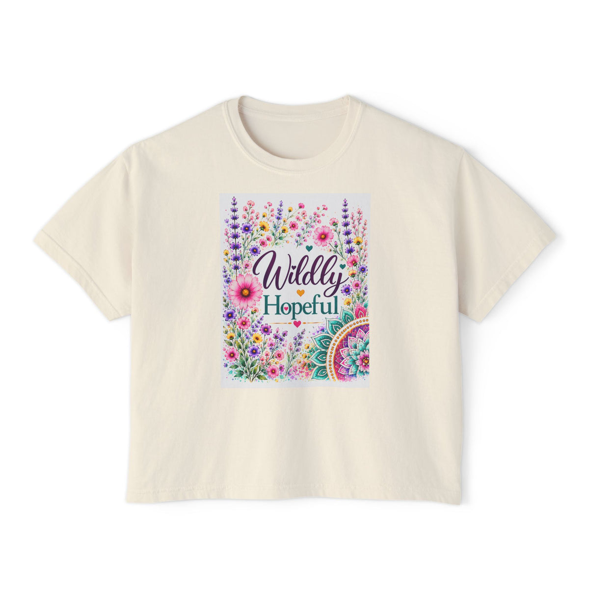 Wildly Hopeful Floral Boxy Tee