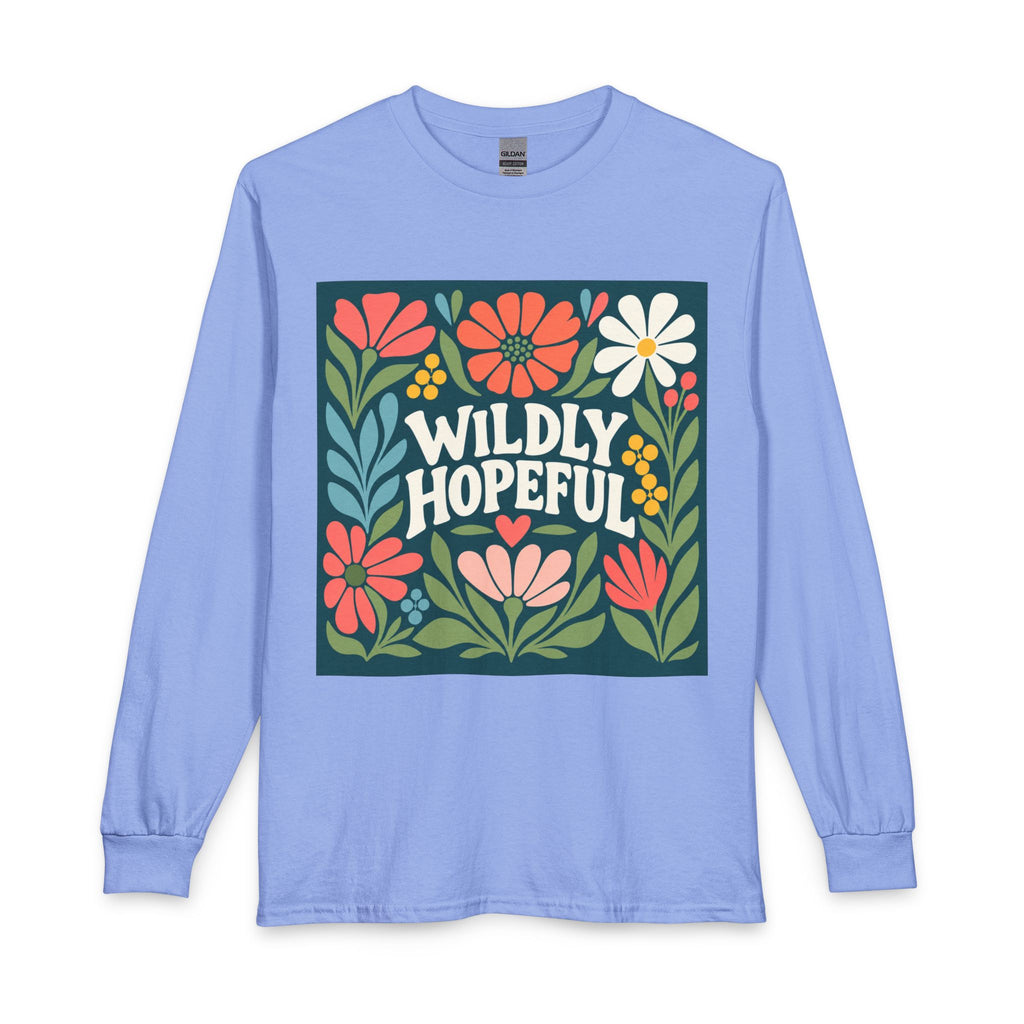 Wildly Hopeful Retro Floral Long Sleeve Tee