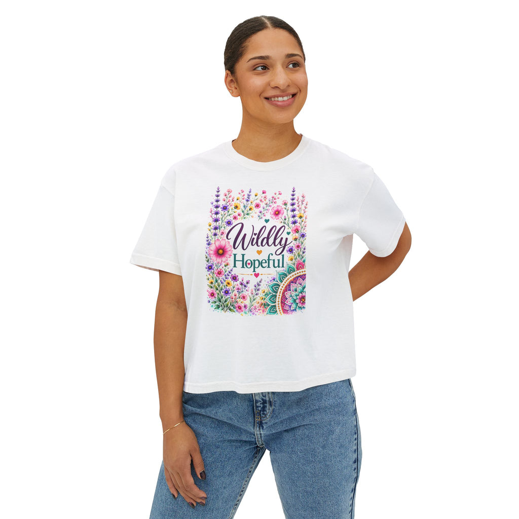 Wildly Hopeful Floral Boxy Tee