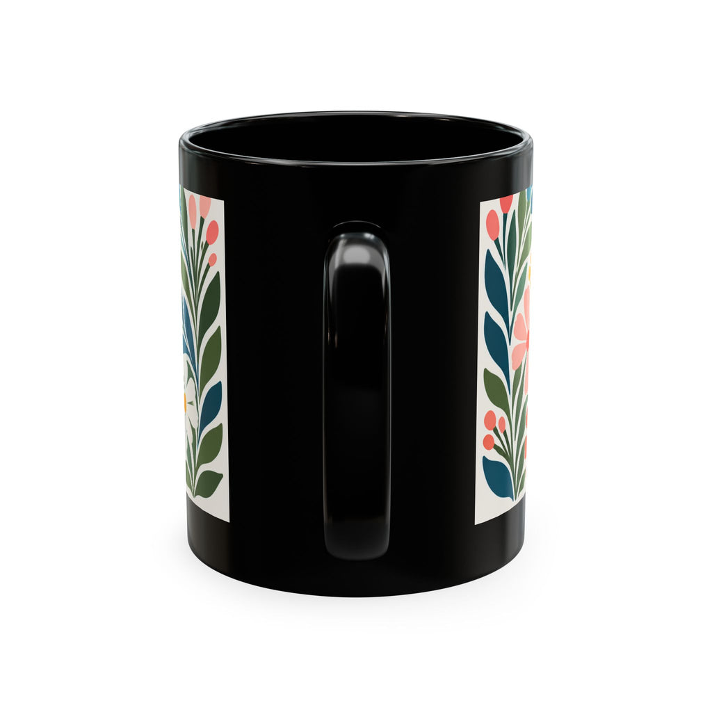 Wildly Hopeful Retro Floral Ceramic Mug — Inspirational Coffee Cup