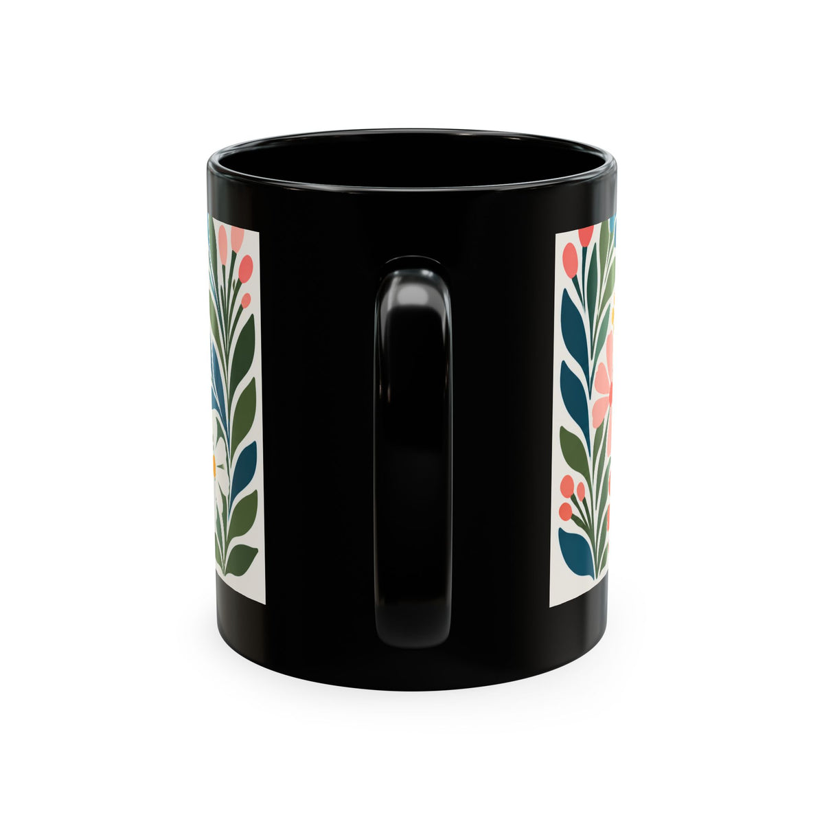 Wildly Hopeful Retro Floral Ceramic Mug — Inspirational Coffee Cup