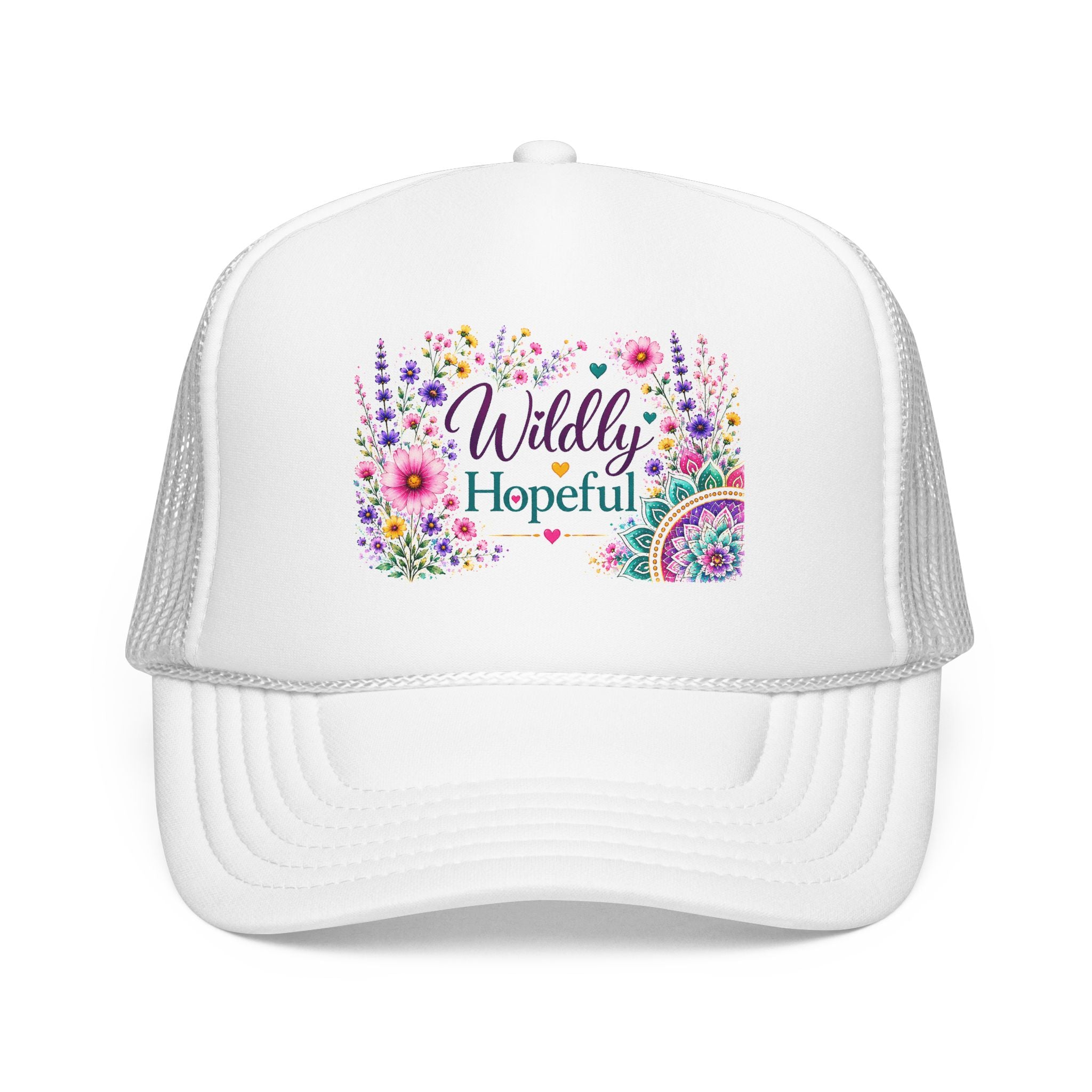 Wildly Hopeful Floral Trucker Hat