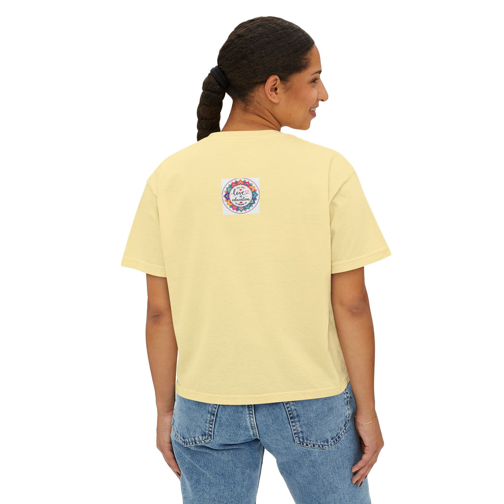 Choose Hope Anyway Boxy Tee — Inspirational Floral Women's Shirt